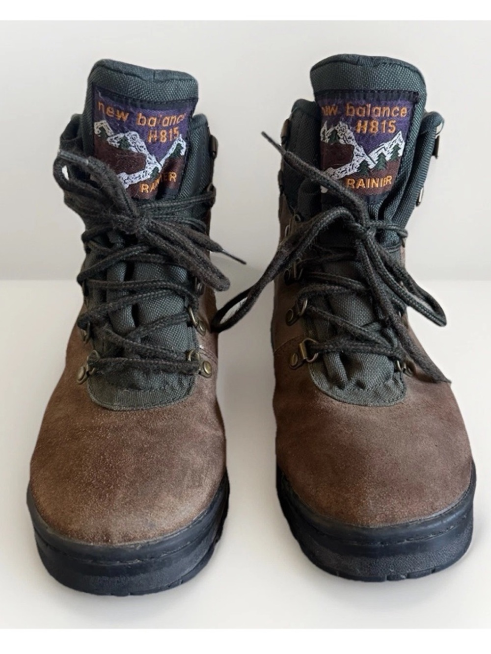 Vintage New Balance Rainier H815 Hiking Boots Brown Gorpcore Men 7 W 8.5-9 D 80s